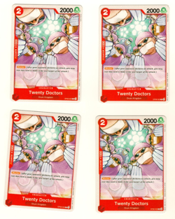 Set Of 4 Twenty Doctors OP08-003 Common Two Legends One Piece Trading Card - Image 3