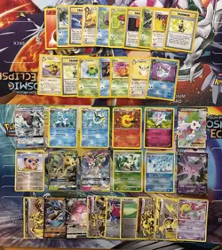 Vintage & Modern Pokemon Card Lot Holo Reverse Holo Etc Sylveon Glaceon Flareon - Image 1