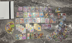 Pokemon card lot (116 cards) most cards from Lost Origin Set + binder included - Image 1