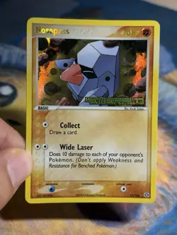 Nosepass 17/106 Ex Emerald Reverse Holo Stamped Pokemon Card Rare MP - Image 3