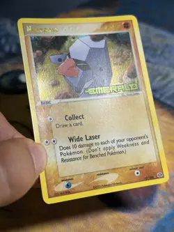 Nosepass 17/106 Ex Emerald Reverse Holo Stamped Pokemon Card Rare MP - Image 4