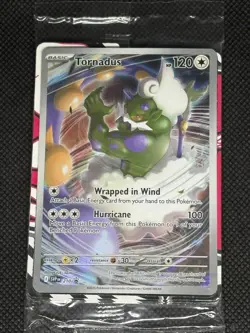 Pokemon Sealed Tornadus 210 Black Star SV Scarlet Violet Promo Card Rare ETB - Image 1