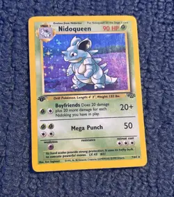 Nidoqueen 7/64 1st edition Holo Rare edition - Jungle Set - Pokemon Card TCG - Image 2