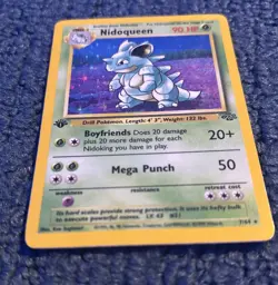 Nidoqueen 7/64 1st edition Holo Rare edition - Jungle Set - Pokemon Card TCG - Image 3