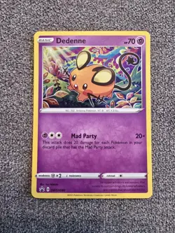 Dedenne SWSH080 NM Black Star Promo Holo Pokemon Card - Image 1