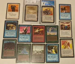 MTG Lot of 14 OLD & VINTAGE Cards. ALPHA & BETA GRADED, Arabian Nights, MISPRINT - Image 2