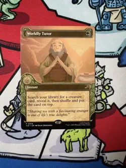 Worldly Tutor x1 Mtg Elemental Frame Showcase Avatar: The Last Airbender - Image 1