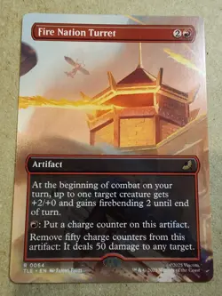 Fire Nation Turret - #64 Regular (Borderless) Avatar: The Last Airbender - Mtg - Image 1
