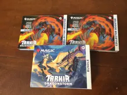 Sealed MTG Tarkir Dragonstorm (2) Collectors Booster Packs & Bundle Box - Image 1