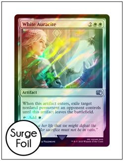 1x White Auracite, Surge Foil, Final Fantasy, Magic MTG NM - Image 1