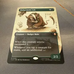 Badgermole Cub MINT Borderless 0326 Avatar TLA MTG Mythic Unplayed Regular M/NM - Image 2