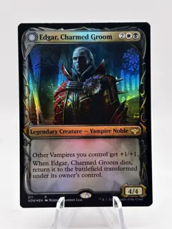 Edgar, Charmed Groom 311 Showcase Foil Crimson Vow VOC MTG NM - Image 1