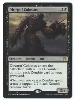 Diregraf Colossus 112 Commander Innistrad Midnight Hunt MIC Rare R MTG Magic - Image 1