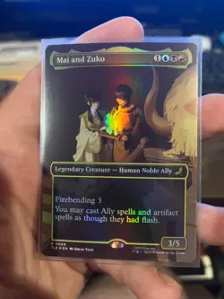 Mai and Zuko (Borderless Foil) MTG: Avatar NM/M Never Played!! - Image 1