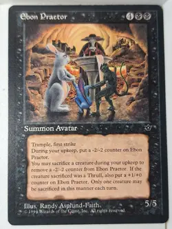Ebon Praetor - Fallen Empires - Magic the Gathering MTG Nice! - Image 1