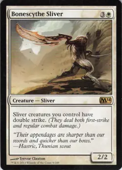 MTG Bonescythe Sliver (9) | LP | Magic 2014 {M14} - Image 1