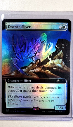 2022 MTG Magic the Gathering Secret Lair Drop Extended Art Foil Essence Sliver - Image 1
