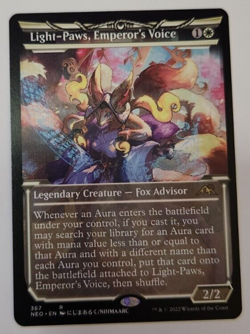 Light-Paws, Emperor's Voice Showcase MTG NEO 367 Kamigawa: Neon Dynasty NM - Image 1