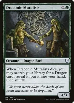 NM Draconic Muralists, MTG, Baldur's Gate, Magic the Gathering, 224 - Image 1
