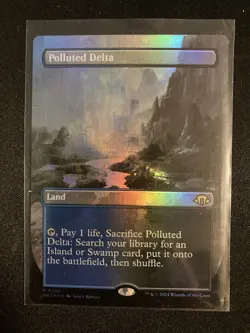 Polluted Delta Borderless FOIL NM #465 Modern Horizons 3 MTG - Image 1
