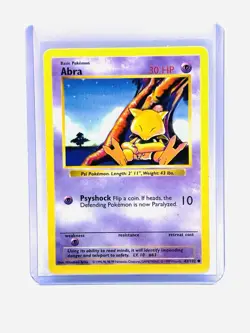 Abra 43/102 - Common - LP - Base Set Shadowless - Pokemon TCG - Image 1