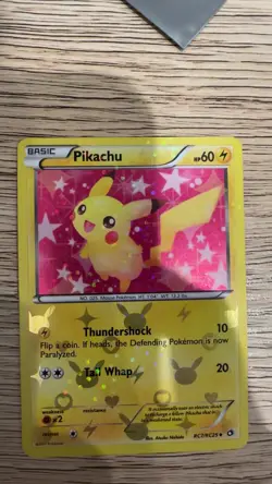 Pikachu RC7/RC25 Legendary Treasures Radiant Collection Holo Rare - Image 1