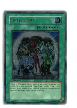 FIFTH HOPE TAEV-EN045 1st EDITION Yugioh TCG LP Ultimate UTR - Image 1