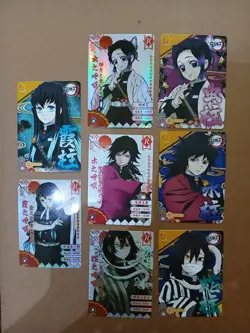 Demon Slayer 8 Cards Lot hashira Shinobu Obanai Muichiro giyu Keimetsu no yaina - Image 2
