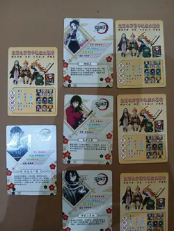 Demon Slayer 8 Cards Lot hashira Shinobu Obanai Muichiro giyu Keimetsu no yaina - Image 5