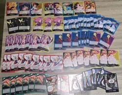 One Piece TCG OP08, 10, 11, 12, 13 Leaders and DON CARD 77 Card Lot - Image 1