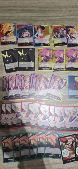 One Piece TCG OP08, 10, 11, 12, 13 Leaders and DON CARD 77 Card Lot - Image 2