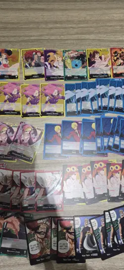 One Piece TCG OP08, 10, 11, 12, 13 Leaders and DON CARD 77 Card Lot - Image 3