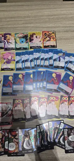 One Piece TCG OP08, 10, 11, 12, 13 Leaders and DON CARD 77 Card Lot - Image 4