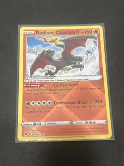 Radiant Charizard Pokemon TCG Crown Zenith Holo Ultra Rare Card 020/159 - Image 1