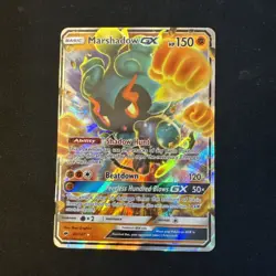 Marshadow GX 80/147 - Burning Shadows Ultra Rare Pokemon TCG Card Mint - Image 1