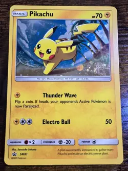 Pokemon Pikachu Card Lot (3) HGSS03/SM76/SM81 PROMO HOLO LOT: LP. Free Shipping! - Image 4