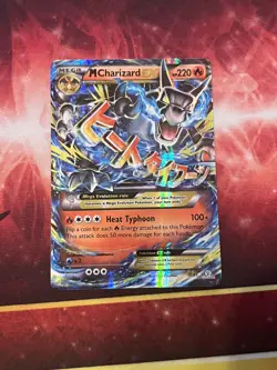 Generations Pokemon Mega M Charizard EX Holo Ultra Rare Card 12/83 LP - Image 1