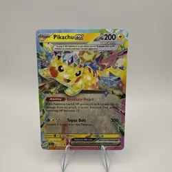 Pokemon TCG Pikachu EX Double Rare Holo Card 057/191 Surging Sparks - Image 1