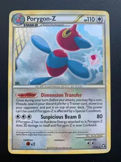 Porygon-Z Triumphant 7/102 Holo Holo Rare Pokemon Trading Card - Image 1