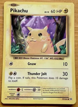 Pokemon Pikachu Card LV.12 60 HP - Image 1