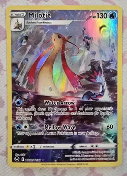 Pokemon Card Milotic: TG02/TG30 Silver Tempest Trainer Gallery Full Art Holo - Image 1