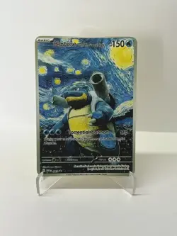 Blastoise With TheScary Night HP150 Gold Metal Pokemon Card-Collectible Gift - Image 1