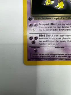 Pokemon Card Dark Alakazam Team Rocket NON-HOLO 1st Edition Rare 18/82 LP/NM - Image 5
