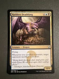Magic the Gathering MTG Ruthless Deathfang (229) Dragons of Tarkir LP - Image 1