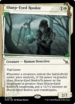 Shhowcase SHARP-EYED ROOKIE x4 mtg NM-M Murders at Karlov Manor 4 Rare - Image 1