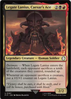 Legate Lanius, Caesar's Ace U Universes Beyond: Fallout 107 LP-NM - Image 1