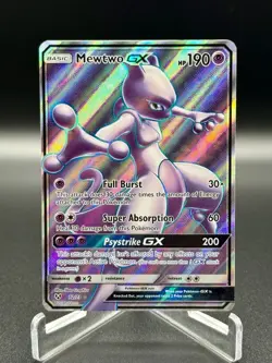Pokemon TCG Mewtwo GX Full Art Shining Legends 72/73 Near Mint Free Shipping - Image 1