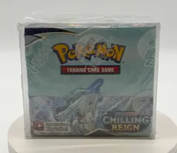A #2 Pokemon TCG Sword & Shield Chilling Reign Booster Box SEALED w/ Soft Case - Image 1