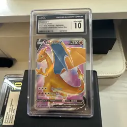 2020 Pokemon Charizard V Black Star Promo SWSH050 CGC 10 Gem Mint Champions path - Image 3