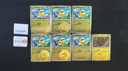 Pokemon Captain Pikachu & Pikachu Reverse Holo & Shiny Holo Set Lots 7 S.Chinese - Image 1